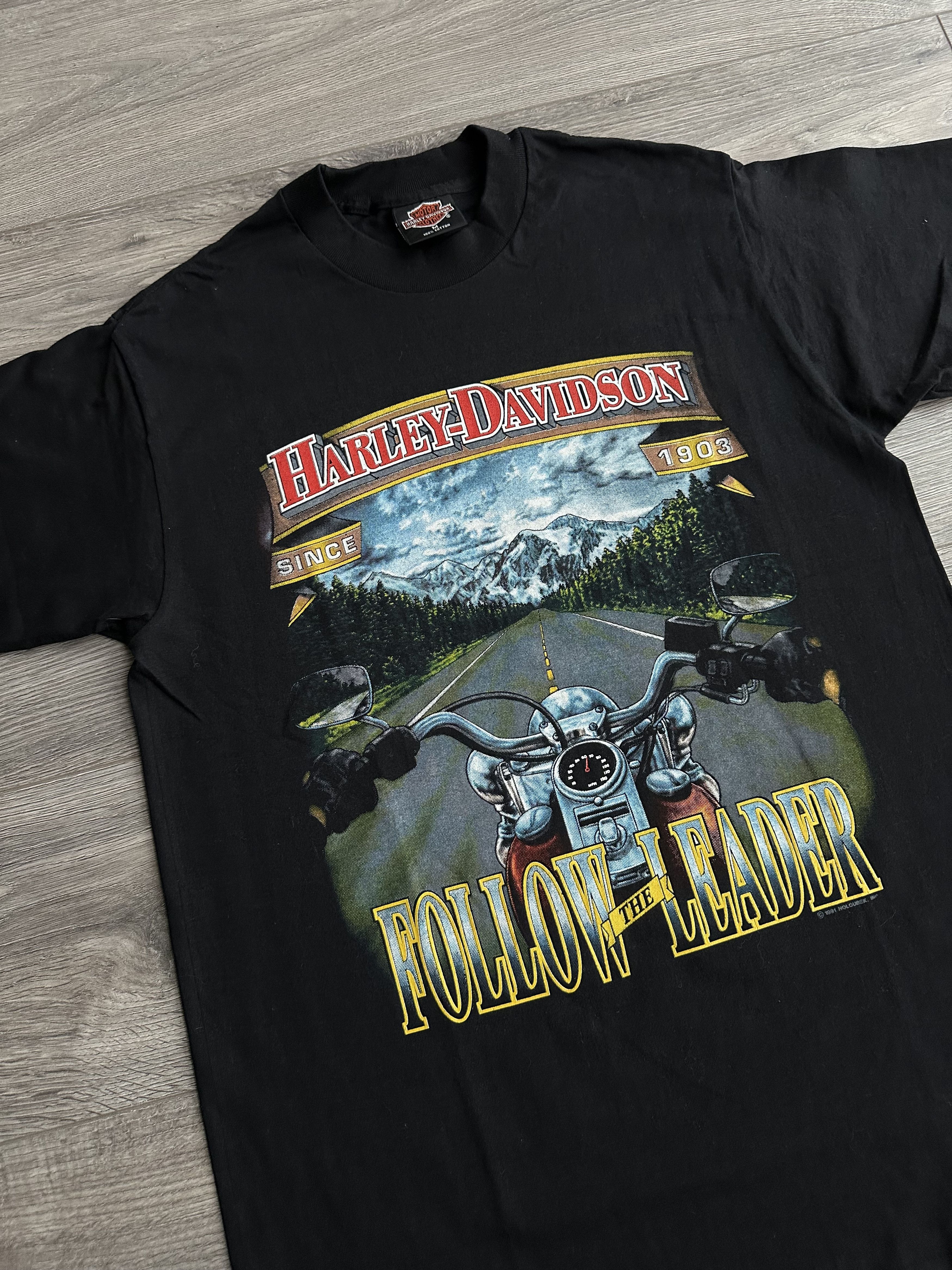Harley Davidson × Vintage Harley Davidson Vintage t shirt Size US M / EU 48-50 / 2 - 2 Thumbnail
