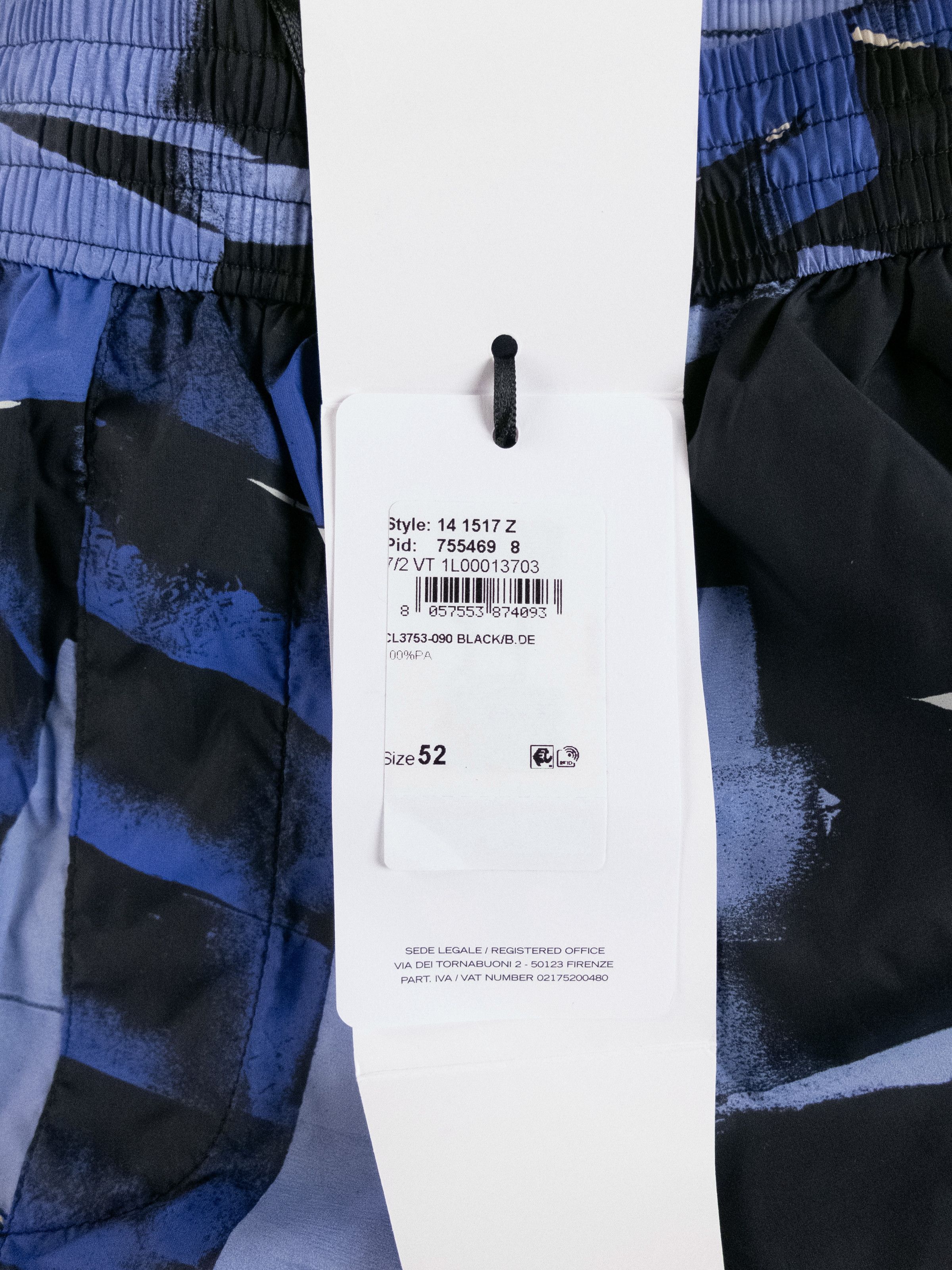 Salvatore Ferragamo SALVATORE FERRAGAMO blue black graphic print swim shorts XL Size US 36 / EU 52 - 5 Thumbnail