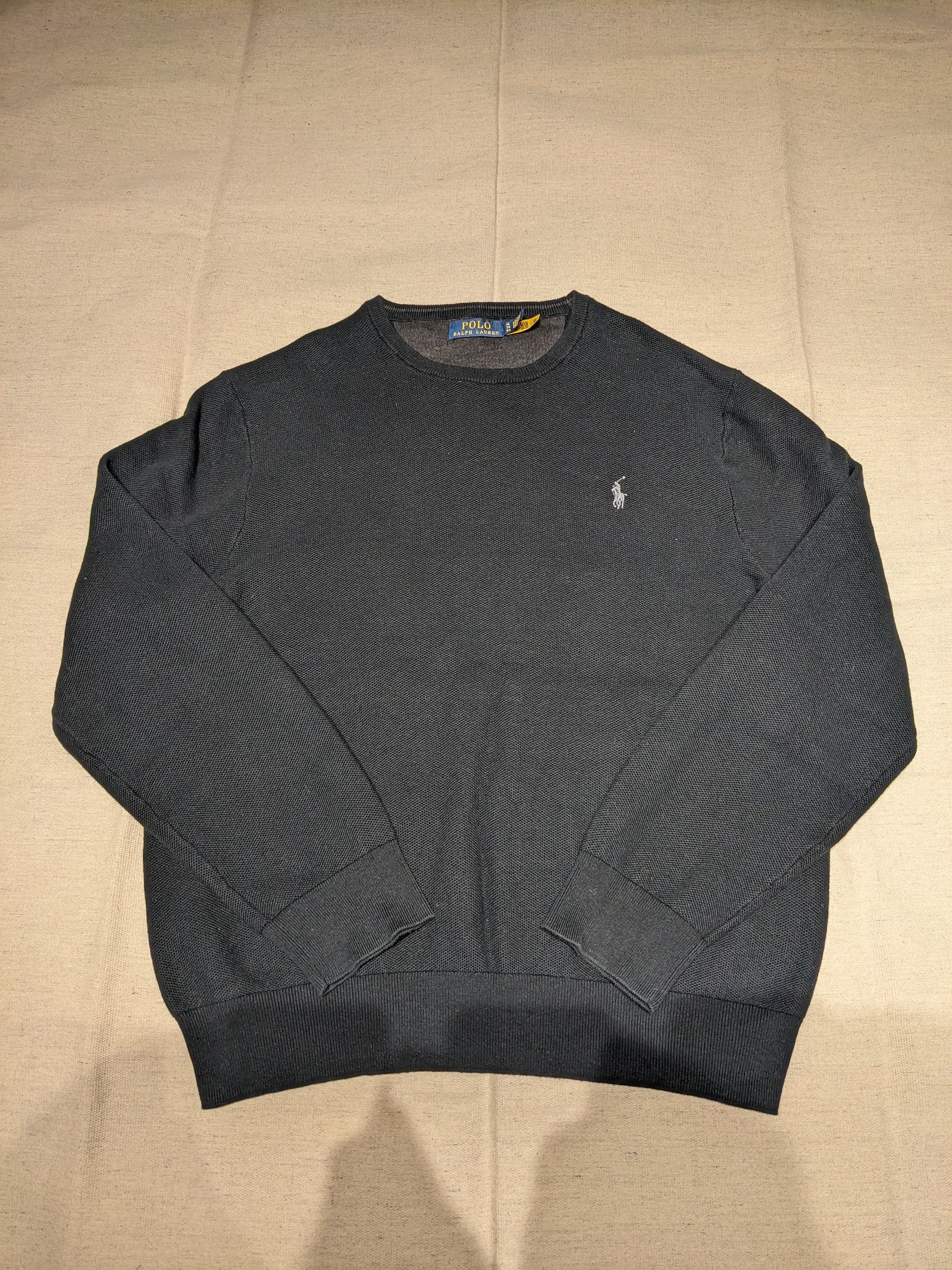 Polo Ralph Lauren Polo pique knit crewneck black men's XL Size US XL / EU 56 / 4 - 3 Thumbnail