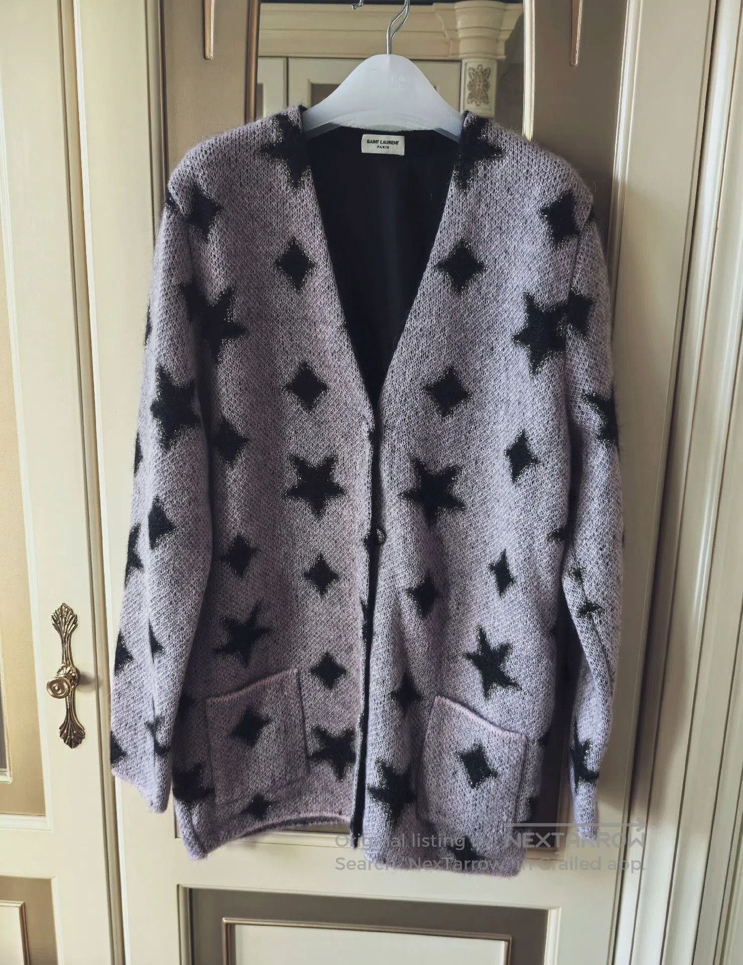Saint Laurent Paris Saint Laurent Star Pattern Cardigan. Size M / US 6-8 / IT 42-44 - 1 Thumbnail