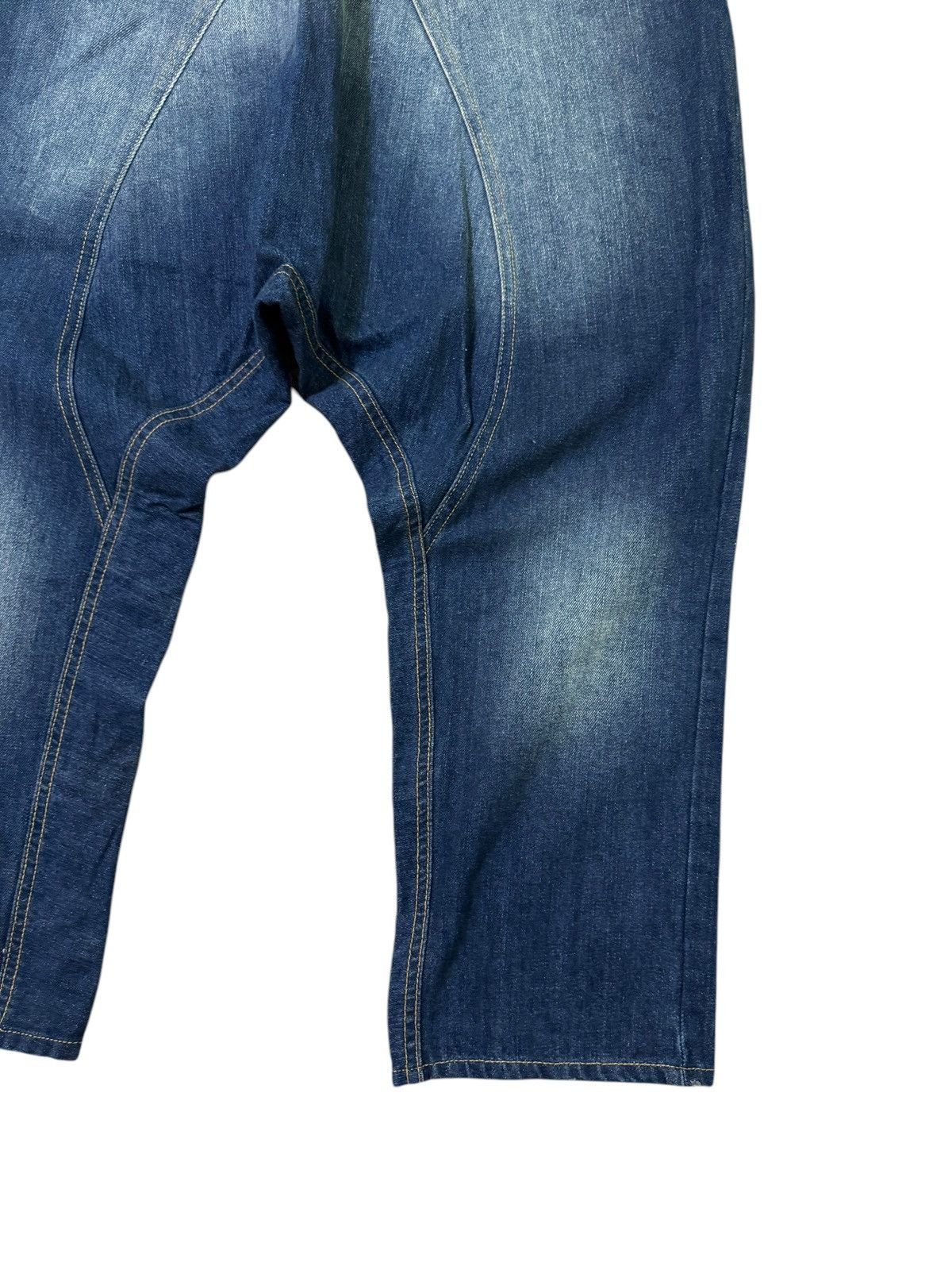 Japanese Brand Vintage Crotch Jeans Washed Detailing Cdg Inspired Size US 30 / EU 46 - 13 Thumbnail