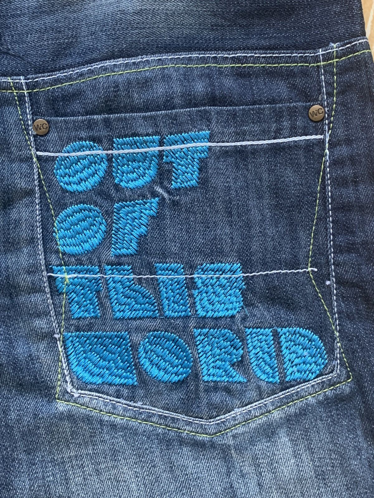 Japanese Brand Wild Channel Out Of This World Embroidered Baggy Short Pants Size US 34 / EU 50 - 15 Thumbnail