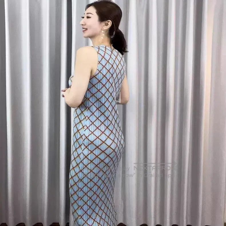 Issey Miyake Issey Miyake Light Blue Dress Size XXL / US 16-18 / IT 52-54 - 4 Thumbnail