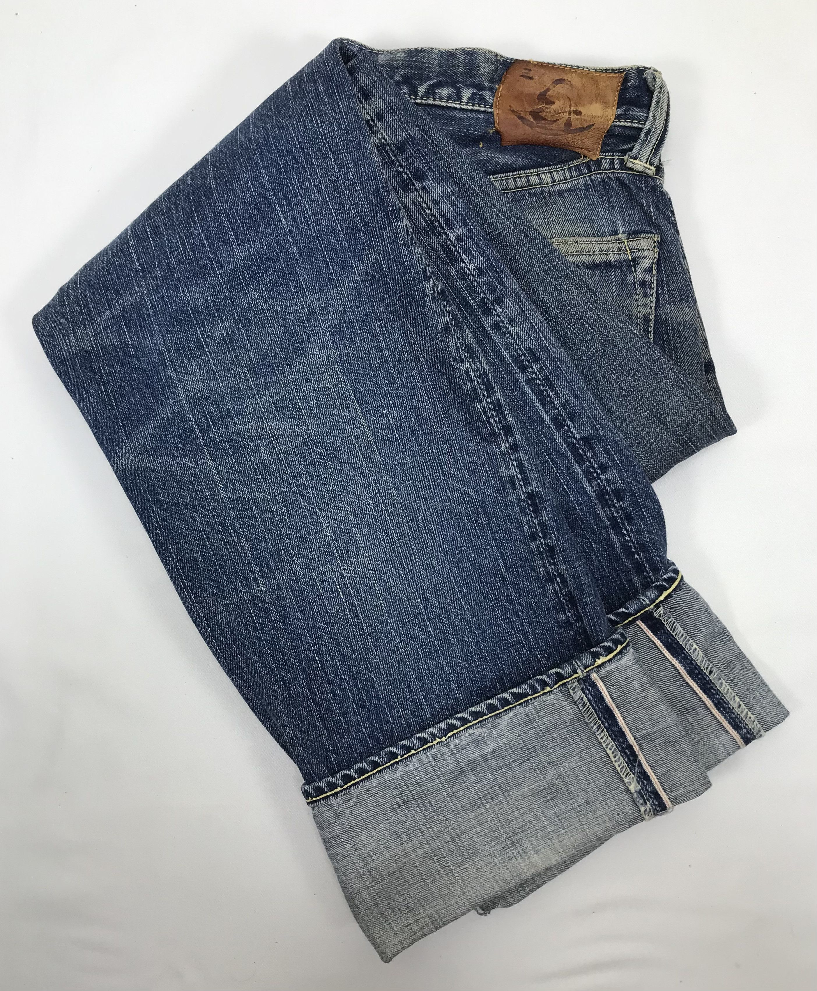Eternal Vintage Eternal Faded Blue Washed Selvedge Jeans Size US 31 - 17 Thumbnail