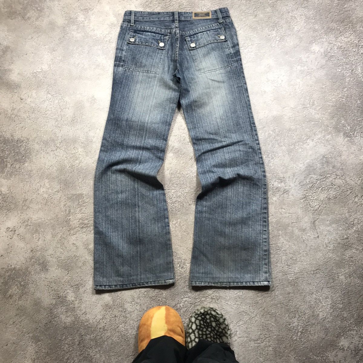 Vintage Vintage 90s Faded Baggy Distressed Jeans Grunge Streetwear 2 Size 29" - 4 Thumbnail