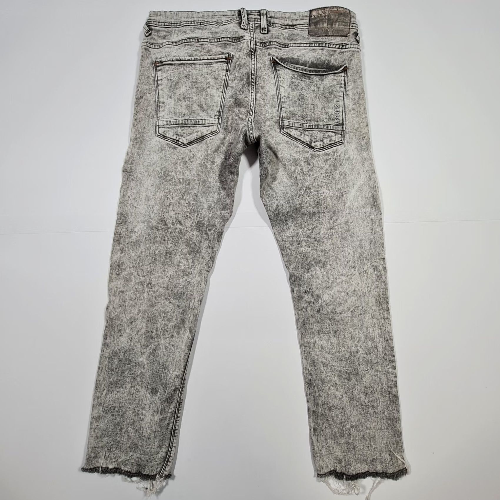 Denime Angelo Litrico Urbndist Jeans Mens W31 L30 Skinny Fit Grey Stretch Denim Size US 36 / EU 52 - 7 Thumbnail
