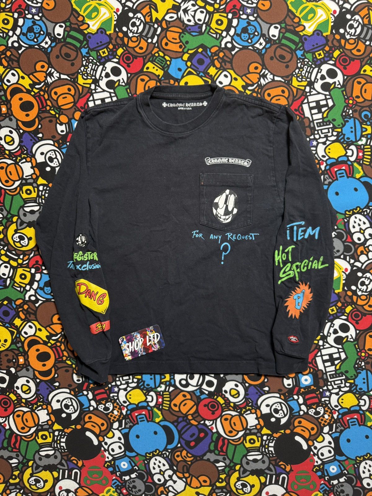 Chrome Hearts Chrome Hearts Black Matty Boy Link Long Sleeve Tee Size US XS / EU 42 / 0 - 2 Thumbnail