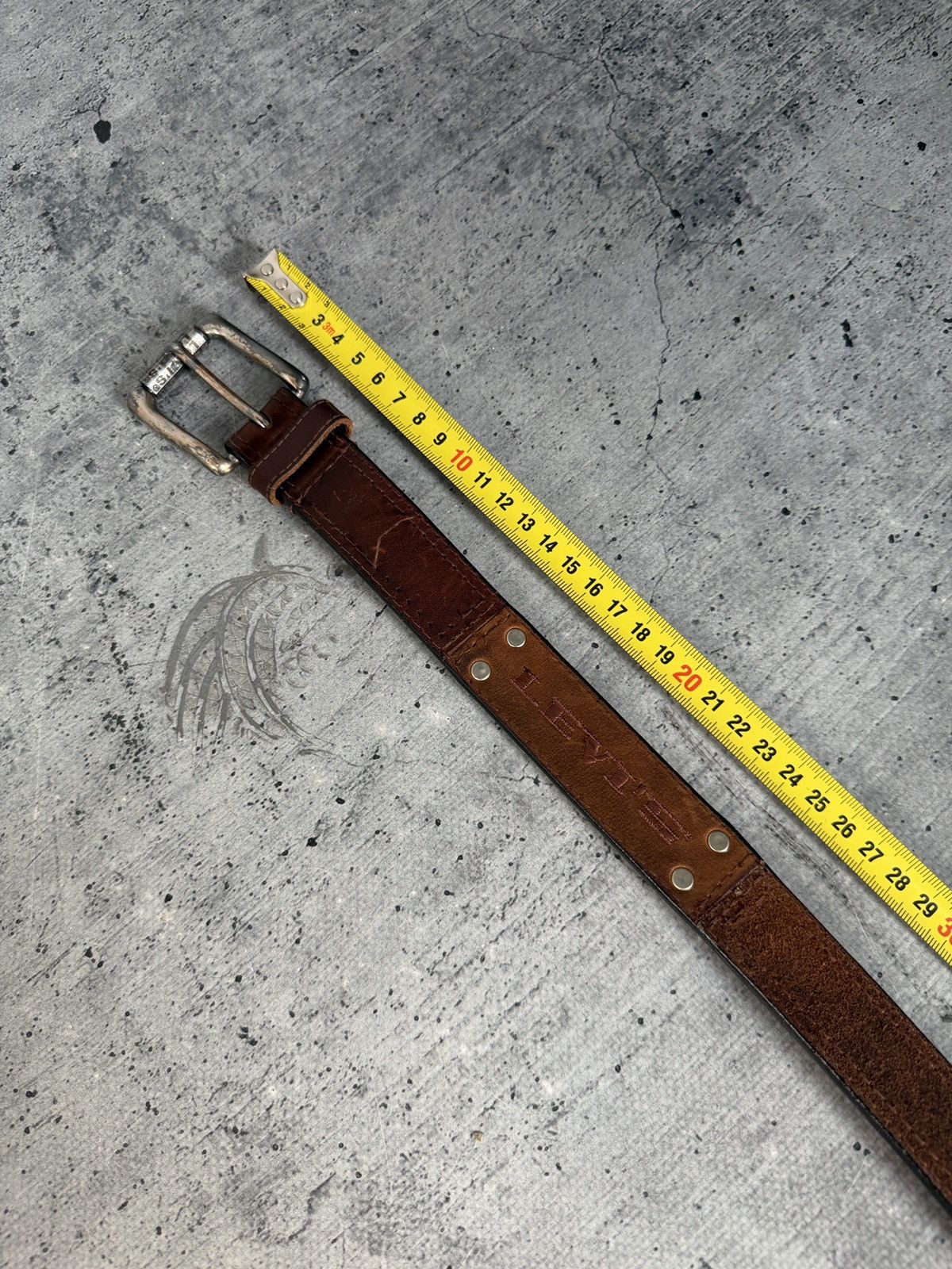 Levi's 00’S NUMBER NINE STYLE JAPAN LEATHER Y2K BELT JAPANESE RARE Size ONE SIZE - 6 Thumbnail