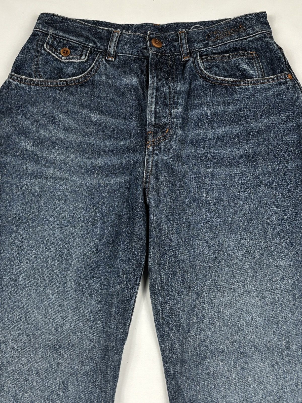 Chloe Merapi Flared Faded Denim Jeans Size 27" / US 4 / IT 40 - 2 Thumbnail