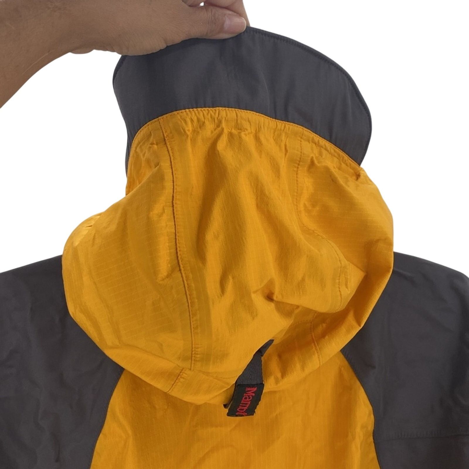 Marmot Marmot yellow gray vented hooded windbreaker camping size XL Size US XL / EU 56 / 4 - 11 Thumbnail