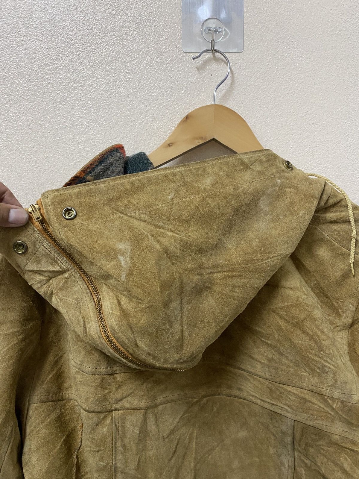 London Fog Vintage 70s London Fog Suede Split-Hood Parka | Talon Zip Size US L / EU 52-54 / 3 - 9 Thumbnail