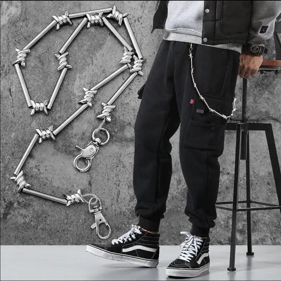Jewelry Punk Men Wallet Belt Chain Size ONE SIZE - 2 Thumbnail