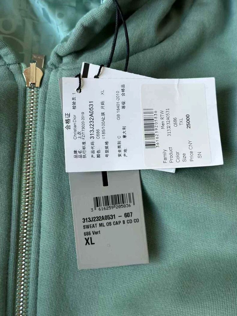 Dior Dior Mint green double-sided full print jacket 2501-Nextarr Size US XL / EU 56 / 4 - 6 Thumbnail
