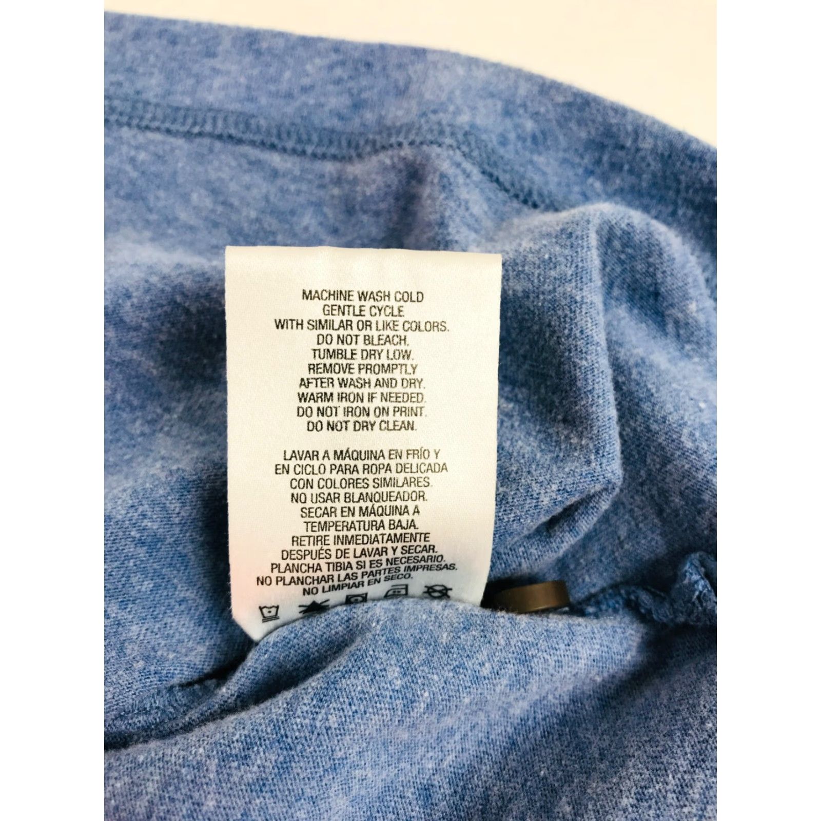 Vintage Outdoor Life T-Shirt Women's Size Large Heather Blue Sueded Henley Tee Short Slv Size L / US 10 / IT 46 - 7 Thumbnail