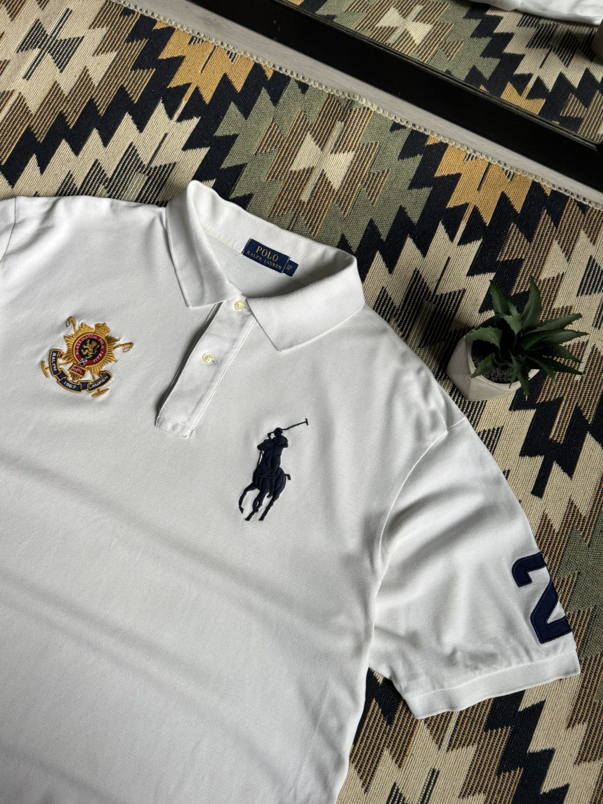 Polo Ralph Lauren Vintage Polo Ralph Lauren Black Watch Big Pony #3 T-shirt Size US XL / EU 56 / 4 - 5 Thumbnail
