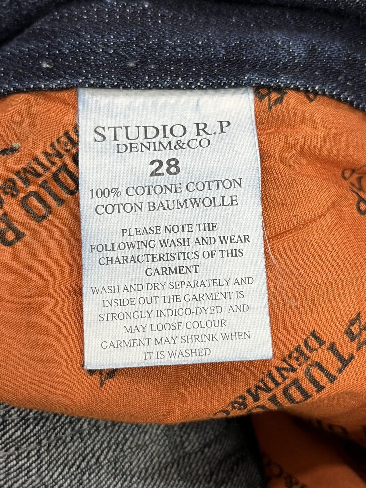 STUDIOUS FYE🔥STUDIO RP Punk Skull Patches Whiskered Blue Flare Denim Size US 28 / EU 44 - 17 Thumbnail