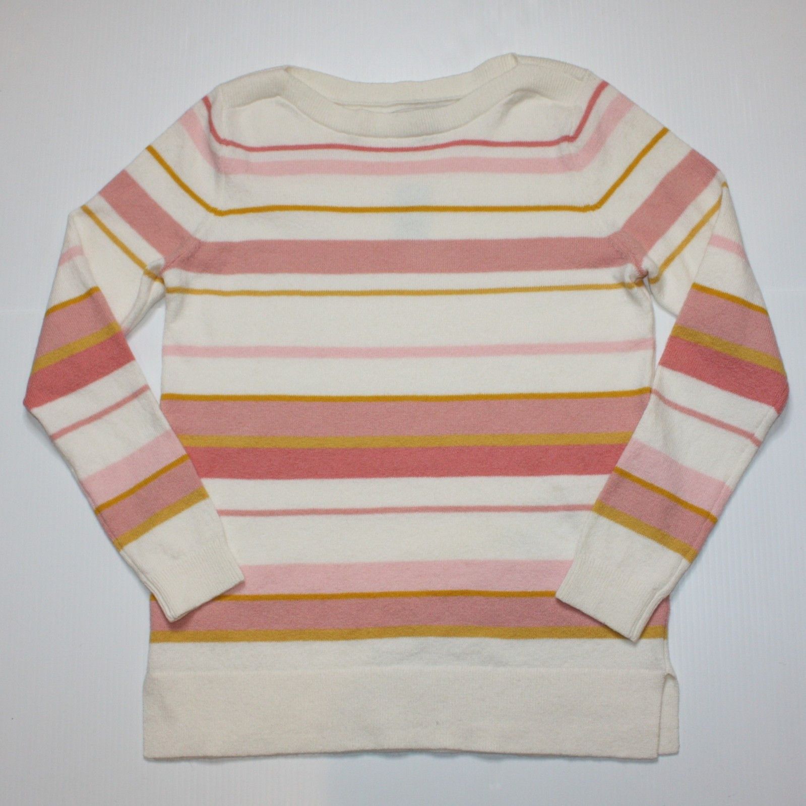 Loft Striped Boatneck Sweater in Pastel Colors & size Petite M Size M / US 6-8 / IT 42-44 - 2 Thumbnail