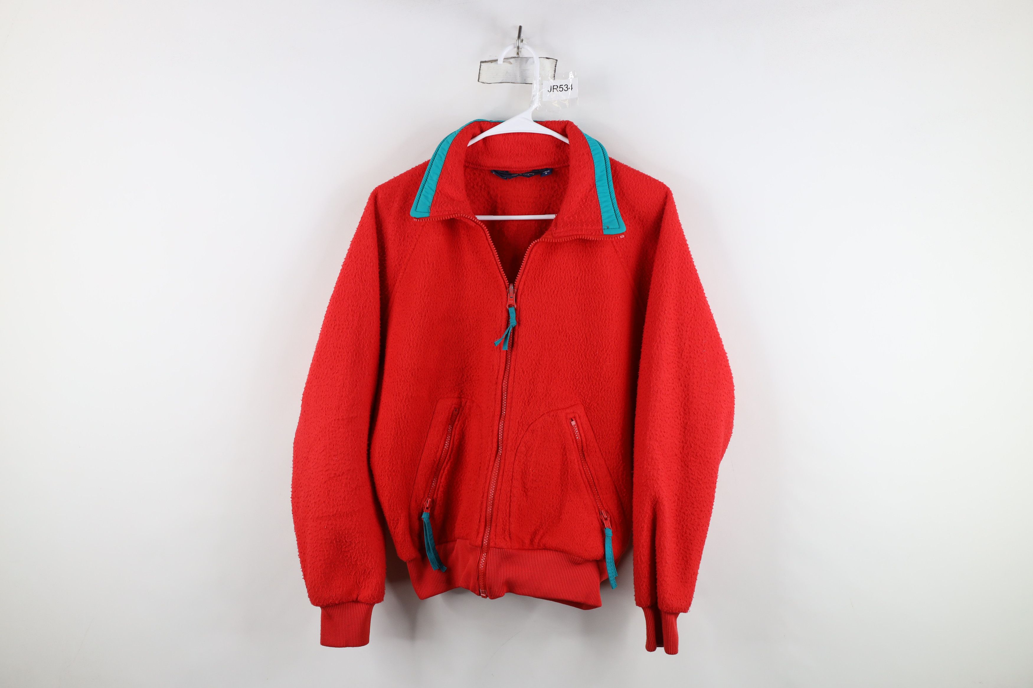 Columbia Vintage 80s 90s Columbia Full Zip Fleece Jacket Red USA Size US S / EU 44-46 / 1 - 1 Thumbnail