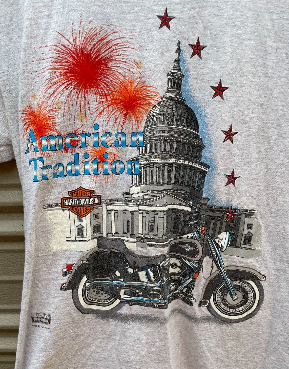 Harley Davidson Vintage 1995 Harley Davidson American Tradition Capitol Size US M / EU 48-50 / 2 - 9 Thumbnail
