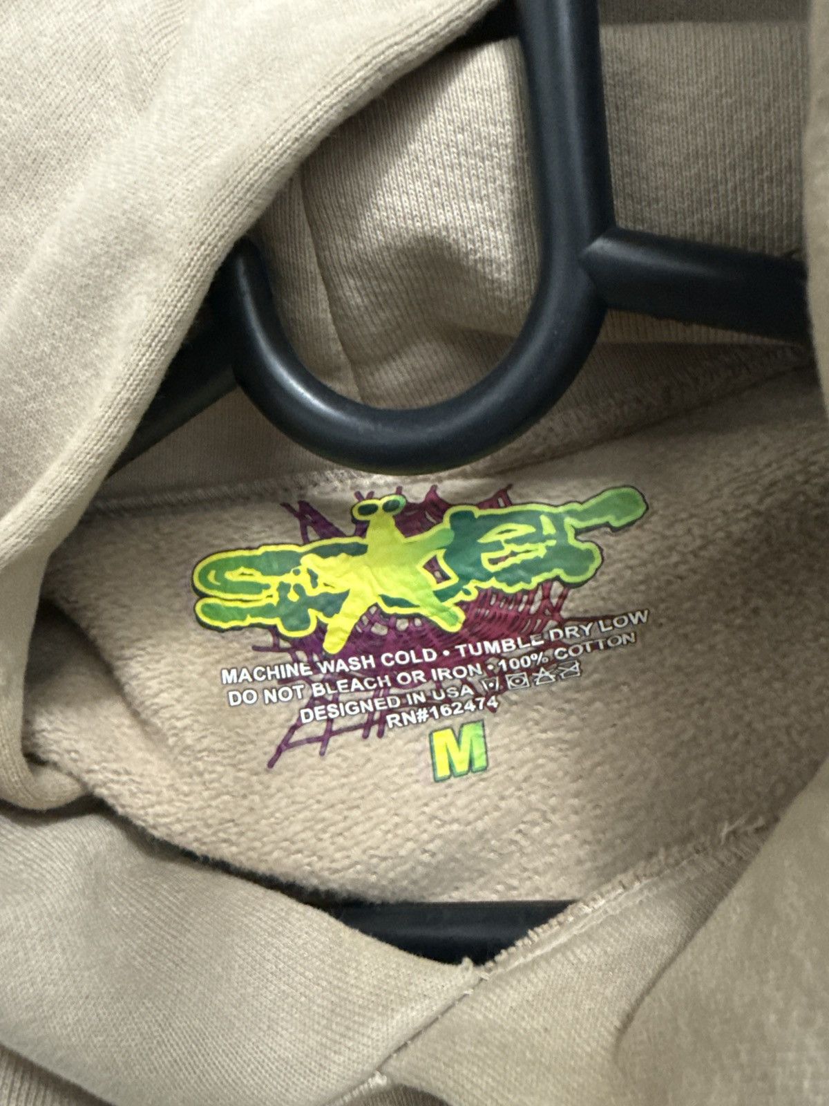 Sp5der Beige spider hoodie size M for sale gently used like new!! Size US M / EU 48-50 / 2 - 1 Thumbnail