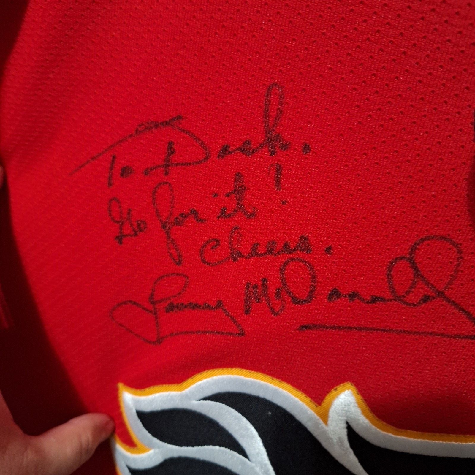 Koho Calgary Flames Jersey Signed Lanny McDonald Auto Beckett HOF Size US L / EU 52-54 / 3 - 3 Thumbnail