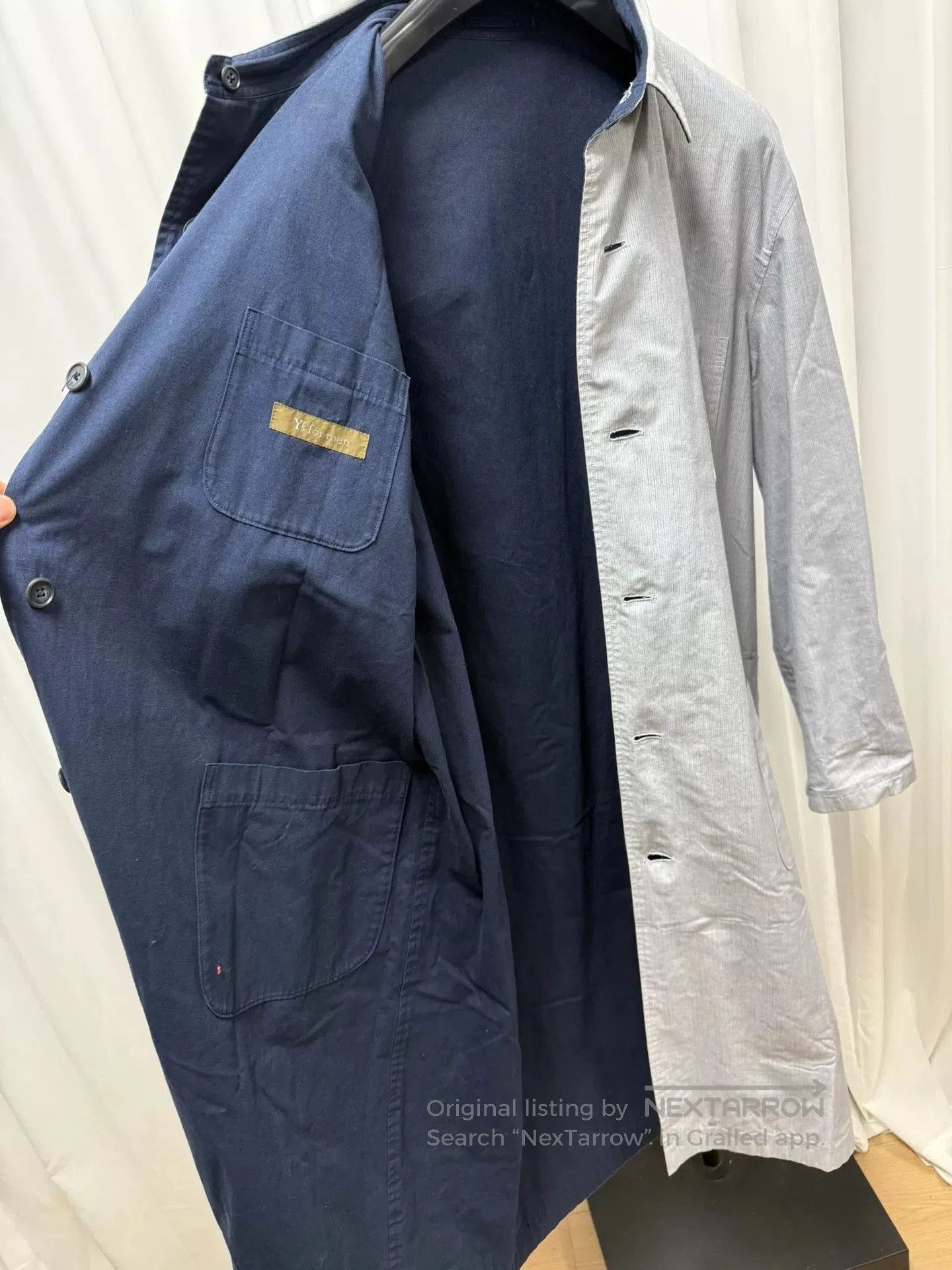 Yohji Yamamoto Yohji Yamamoto Y's Men Striped Reversible Coat. Size US M / EU 48-50 / 2 - 4 Thumbnail