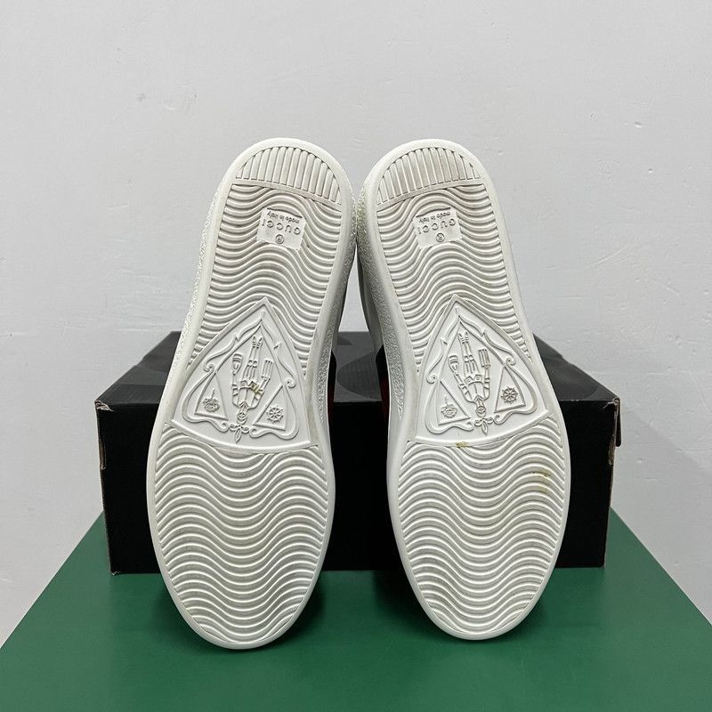 Gucci Gucci Ace Leather Low-Top Sneakers for Men - Size US 8 / EU 41 - 4 Thumbnail