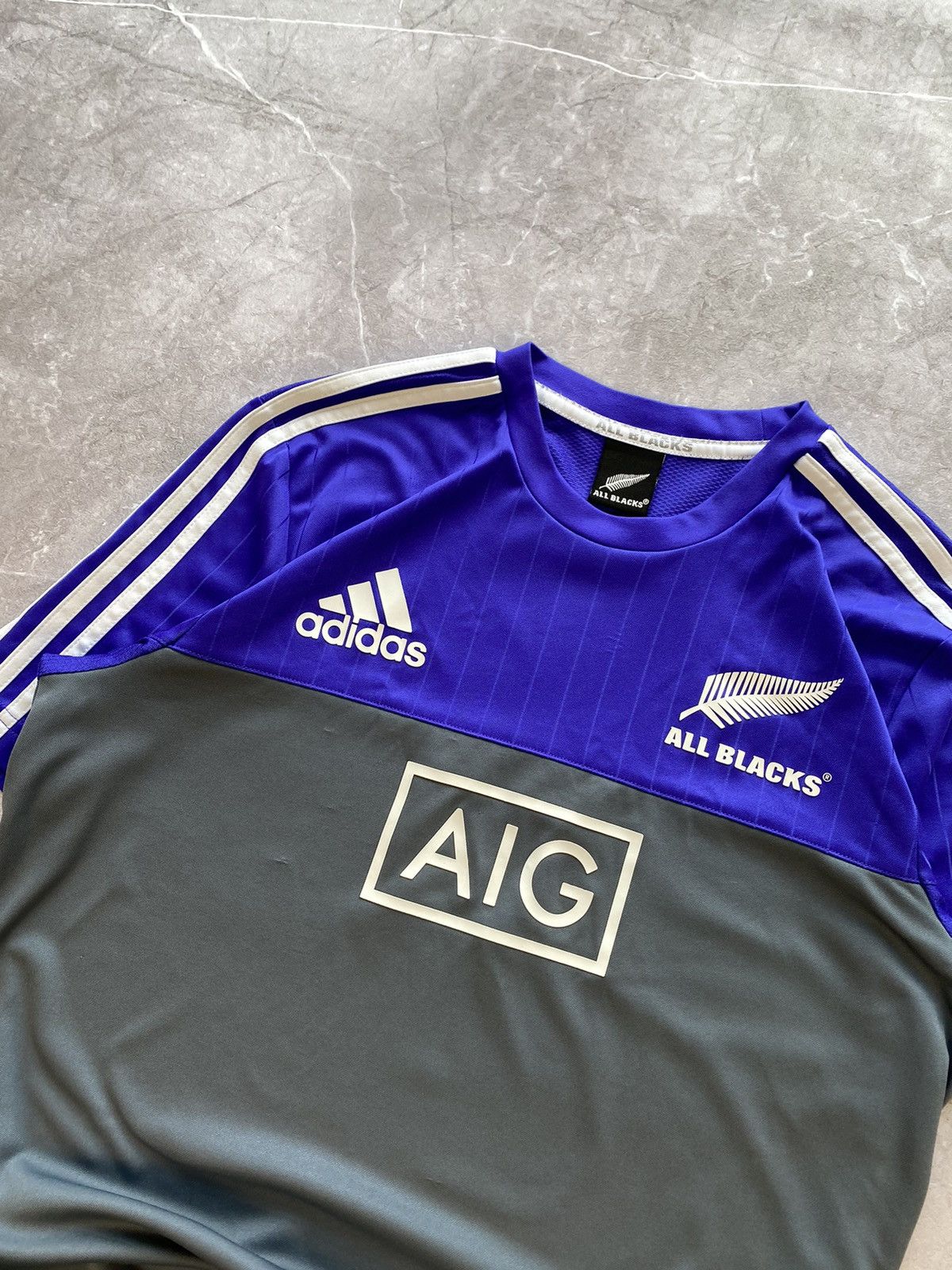 Adidas × Vintage Adidas Rugby All Blacks New Zealand Team Rugby AIG Jersey Size US M / EU 48-50 / 2 - 3 Thumbnail