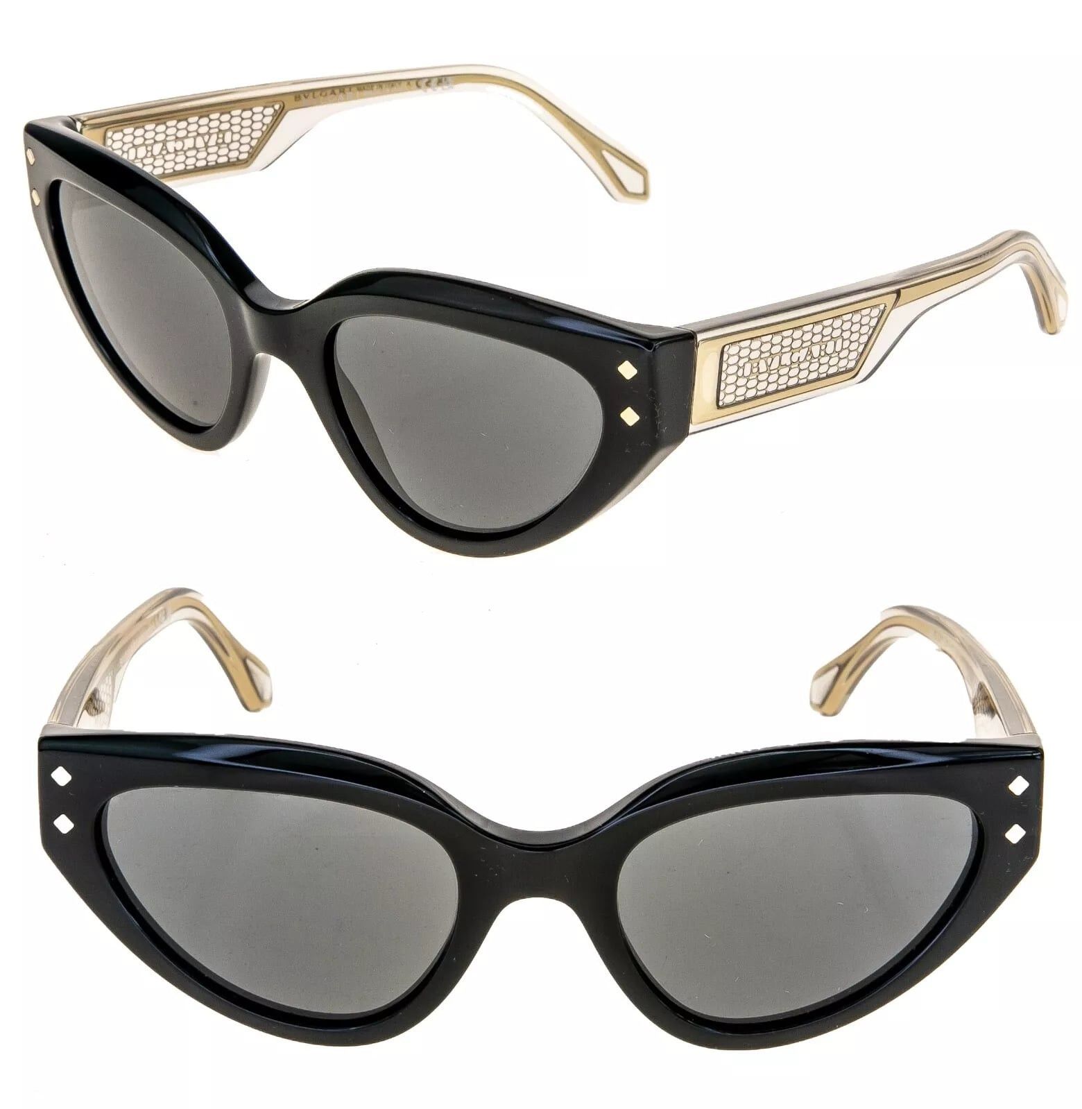 Bvlgari BVLGARI Serpenti VIPER BV8256 Black Crystal Sunglass 8256 Size ONE SIZE - 1 Thumbnail