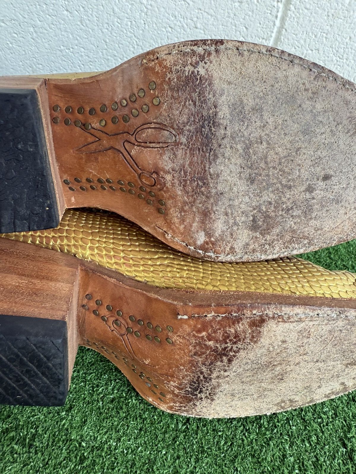 Other ps kaufman gold Western Chelsea Ankle Boots Cowboy SZ 7 Size US 7 / IT 37 - 7 Thumbnail