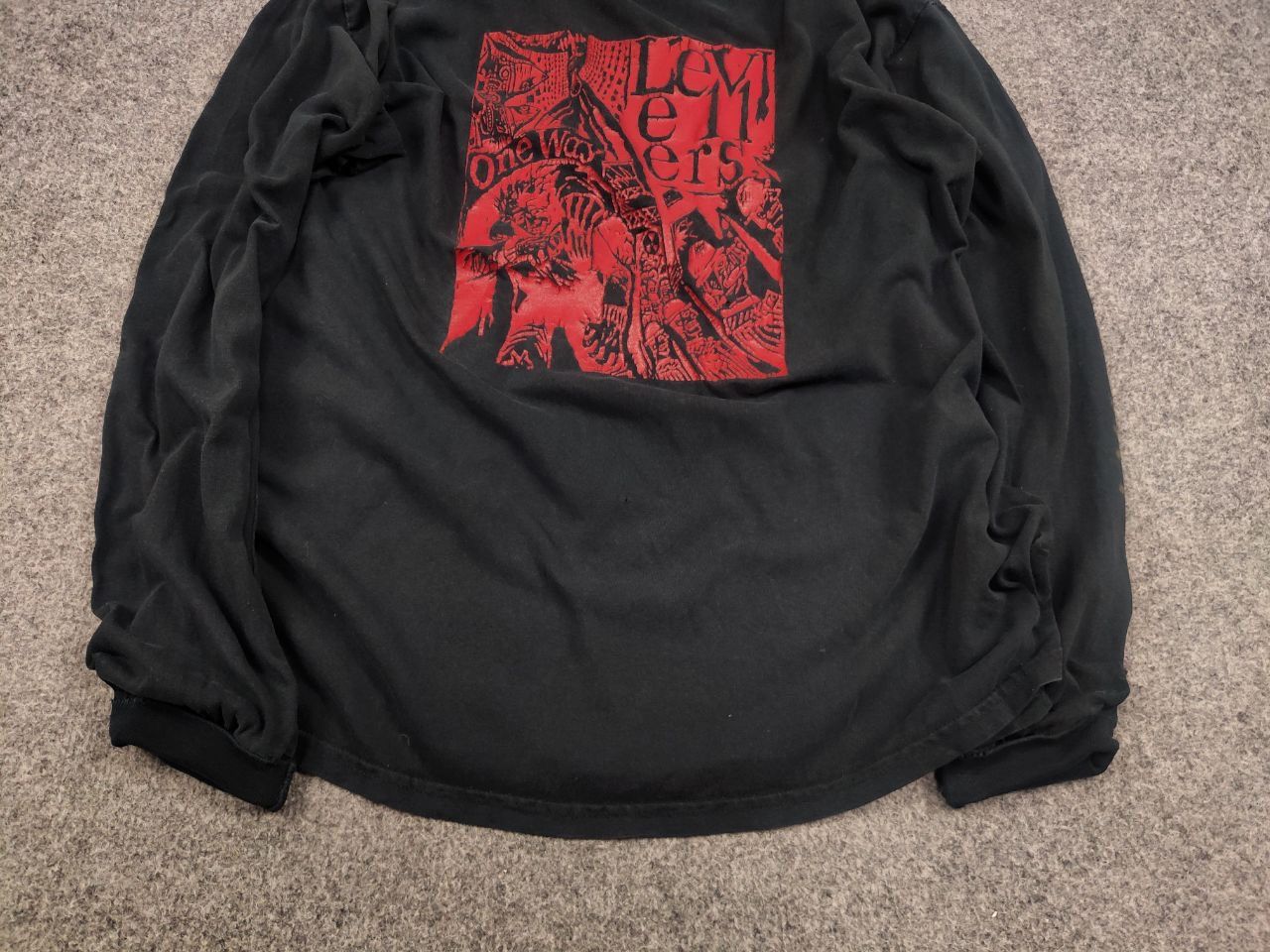 Band Tees Vintage 90's The Levellers One Way Band Long sleeve T-Shirt Size US XL / EU 56 / 4 - 9 Thumbnail