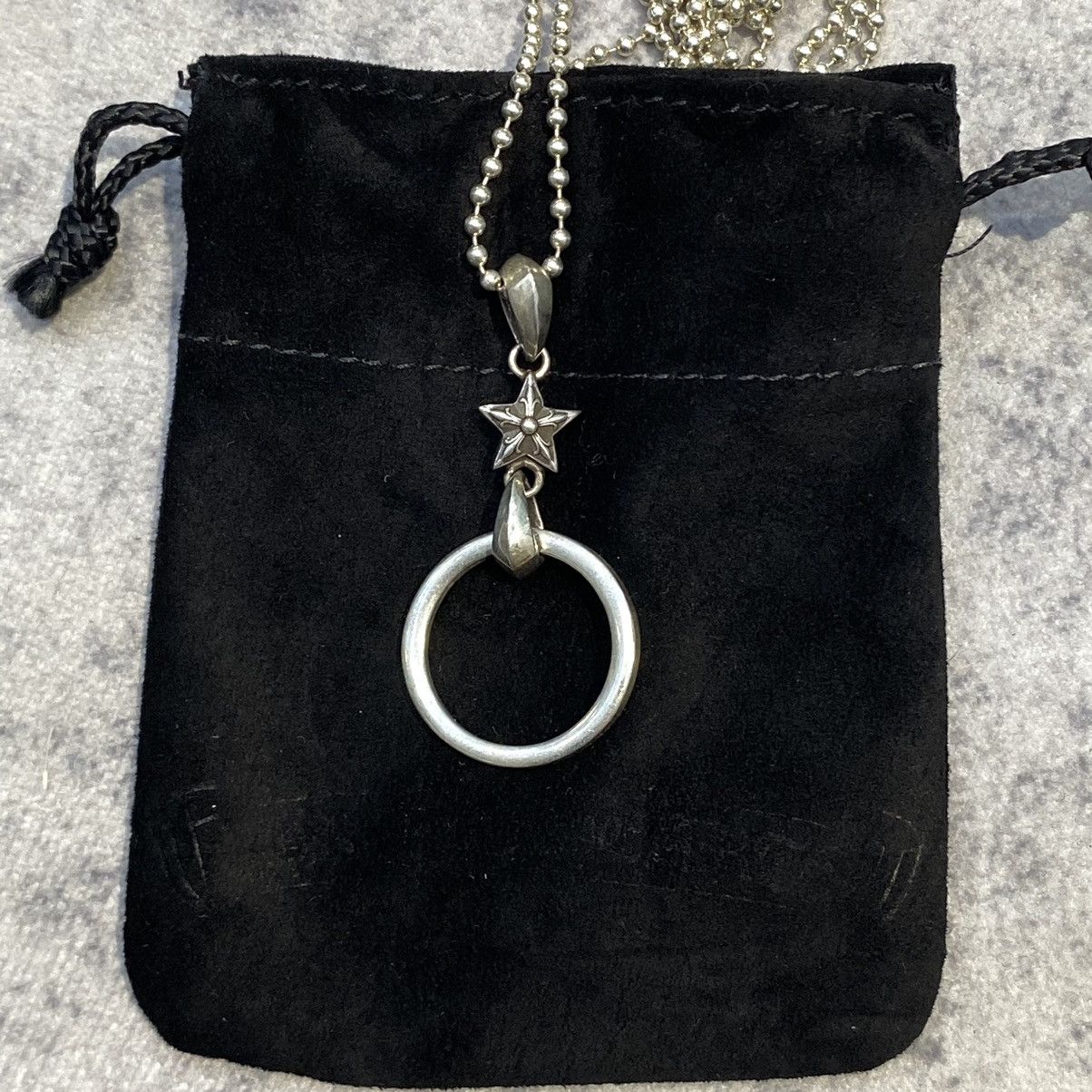 Chrome Hearts CHROME HEARTS Ball Chain Necklace Silver Star Size ONE SIZE - 4 Thumbnail