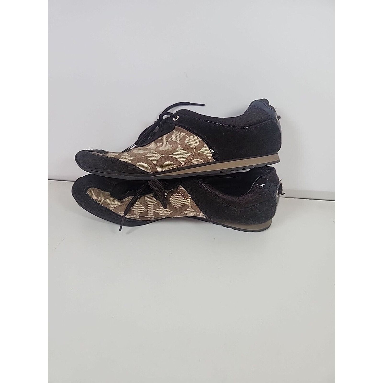 Coach Coach Women's Kelbie Shoes Size 7M Brown Signature Sneakers Size US 7 / IT 37 - 2 Thumbnail