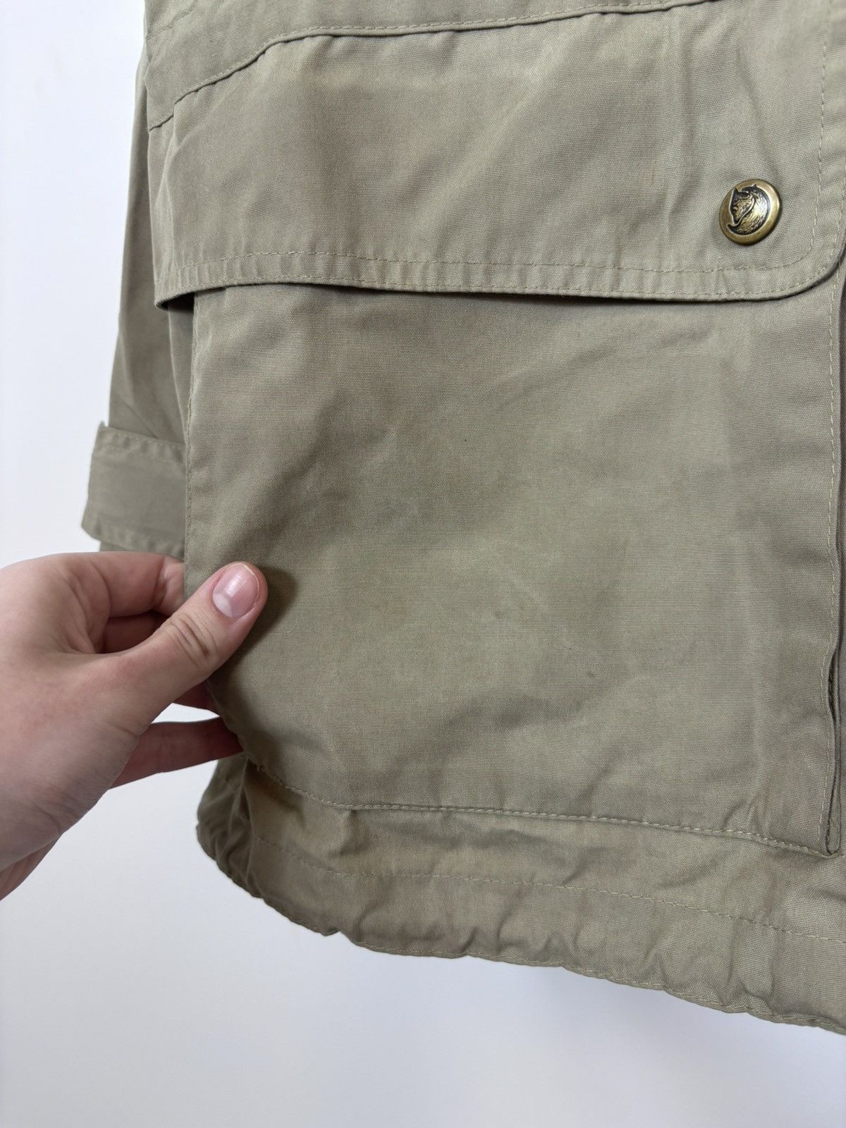 Fjallraven Fjallraven G-1000 Vintage Men’s Beige/Brown Hooded Jacket Size US M / EU 48-50 / 2 - 5 Thumbnail