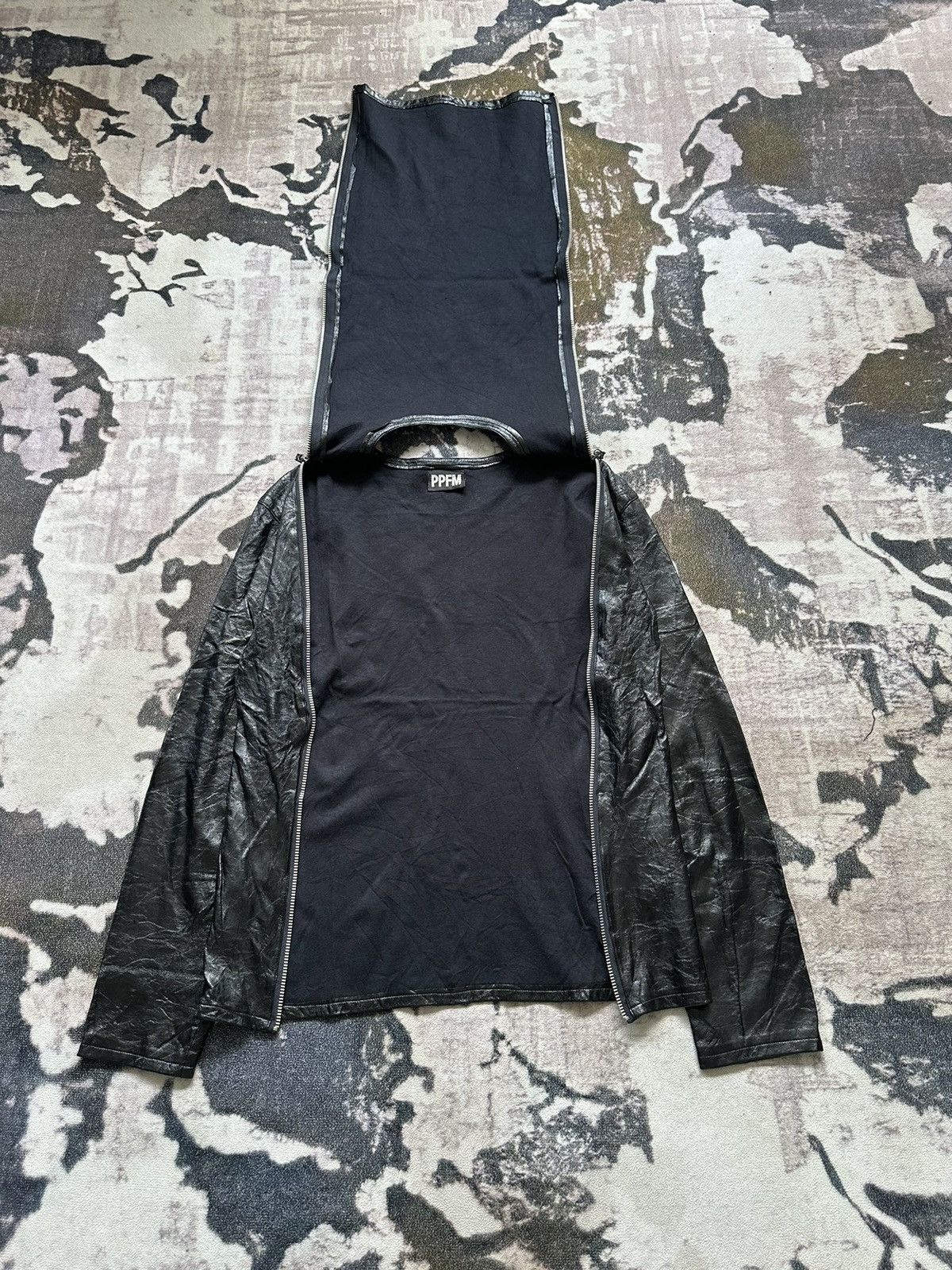 PPFM AW1998 PPFM waxed coated punk zipper sweater Size US M / EU 48-50 / 2 - 7 Thumbnail
