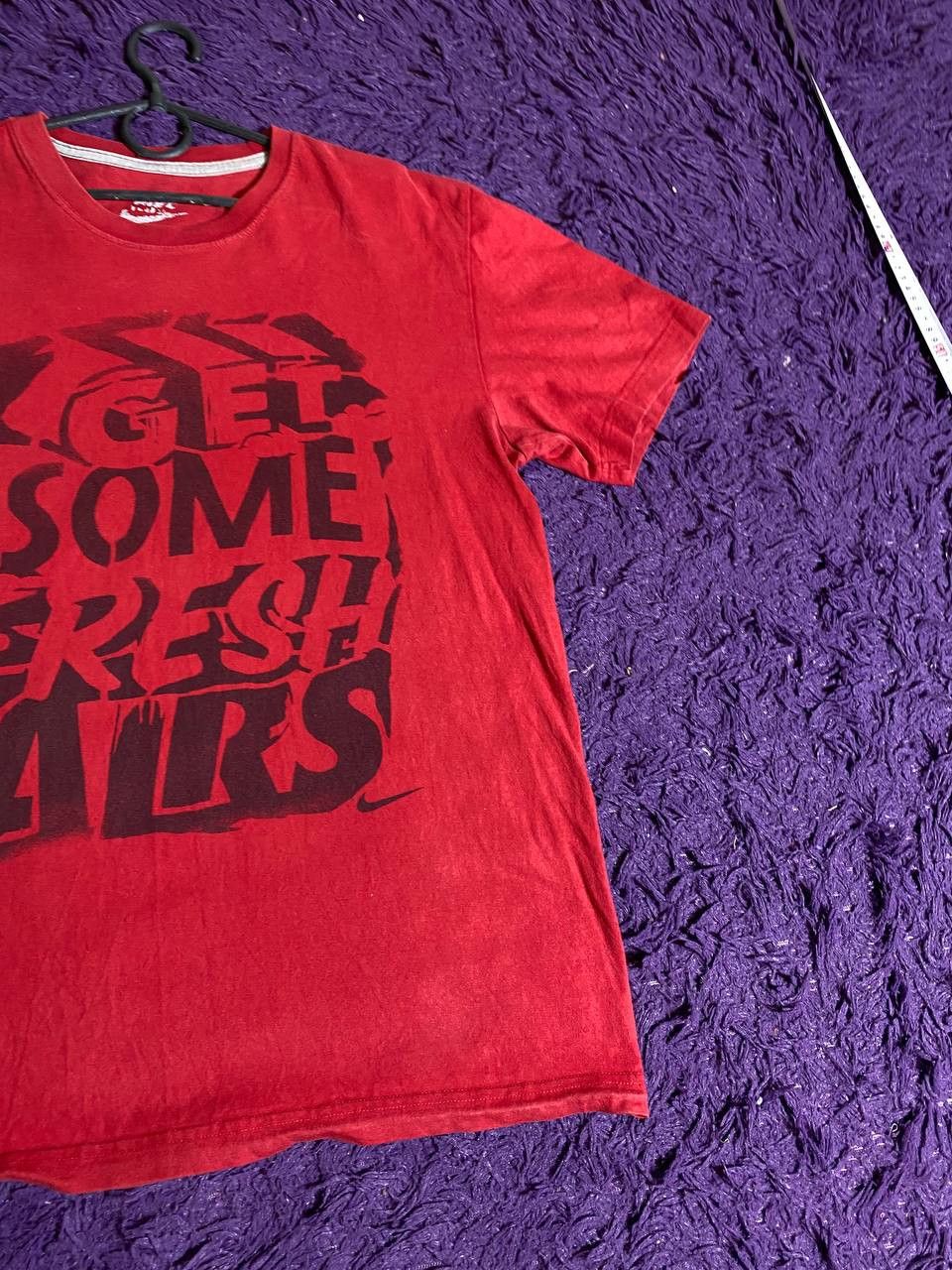 Nike × Vintage 90s Nike Central Swoosh Vintage Y2K Oversized Retro T-Shirt Size US M / EU 48-50 / 2 - 11 Thumbnail