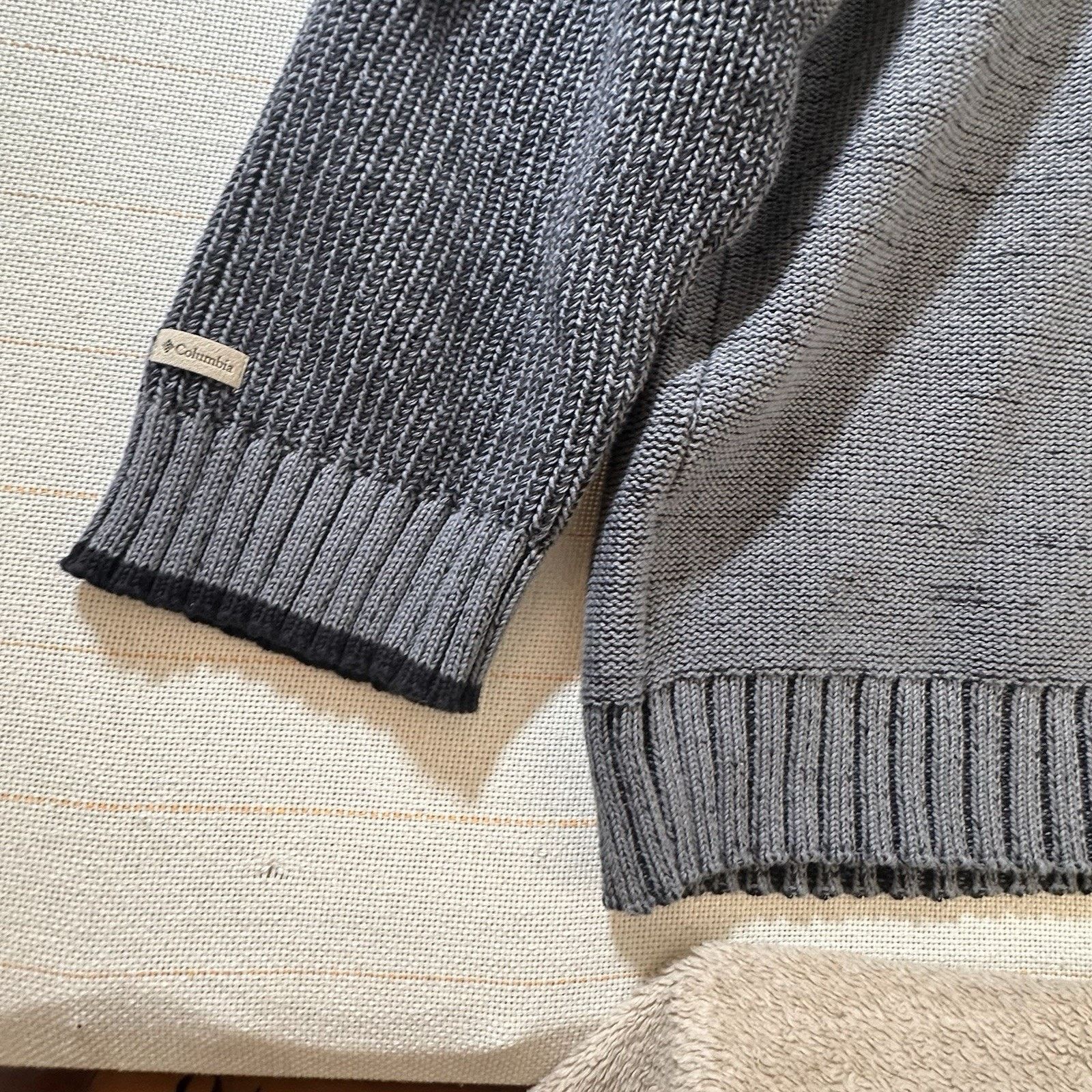 Columbia Columbia Jumper Crew Neck Sweater Grey Knit Cotton Size US XL / EU 56 / 4 - 6 Thumbnail