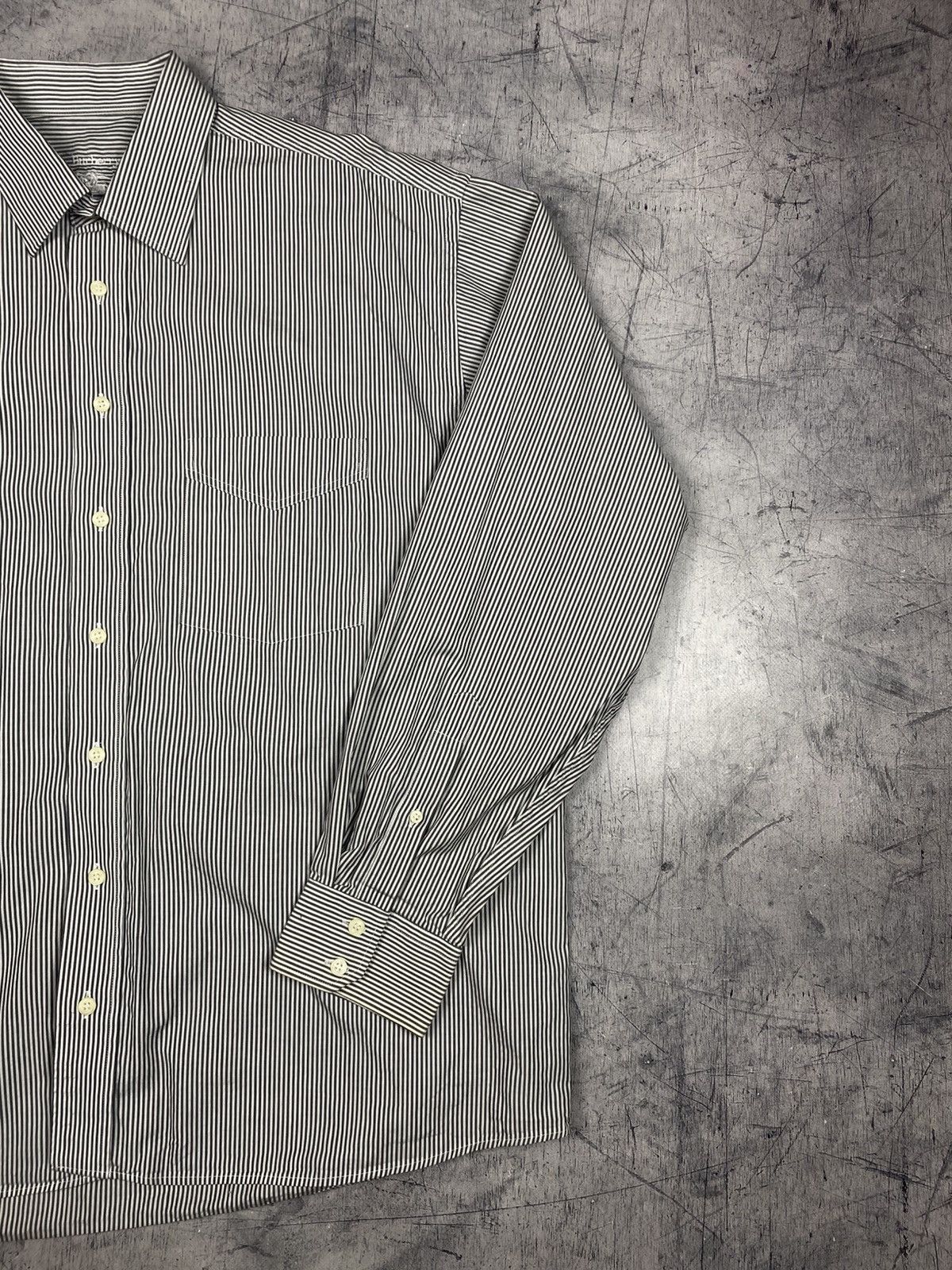 Burberry Vintage Burberrys London striped cotton button up shirt Size US XL / EU 56 / 4 - 4 Thumbnail