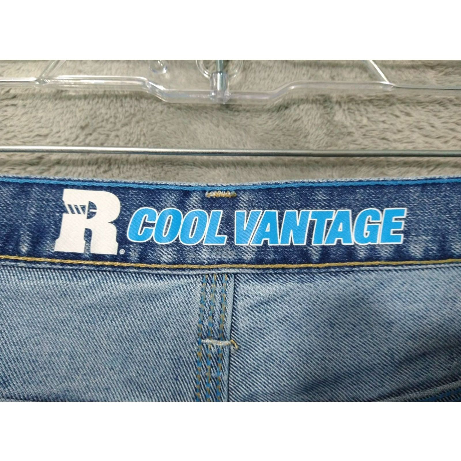 Wrangler Wrangler Jeans Mens Relaxed Fit 40x32 Blue Denim High Rise Riggs Workwear Cowboy 5-Pocket Logo Mens Size US 40 / EU 56 - 7 Thumbnail