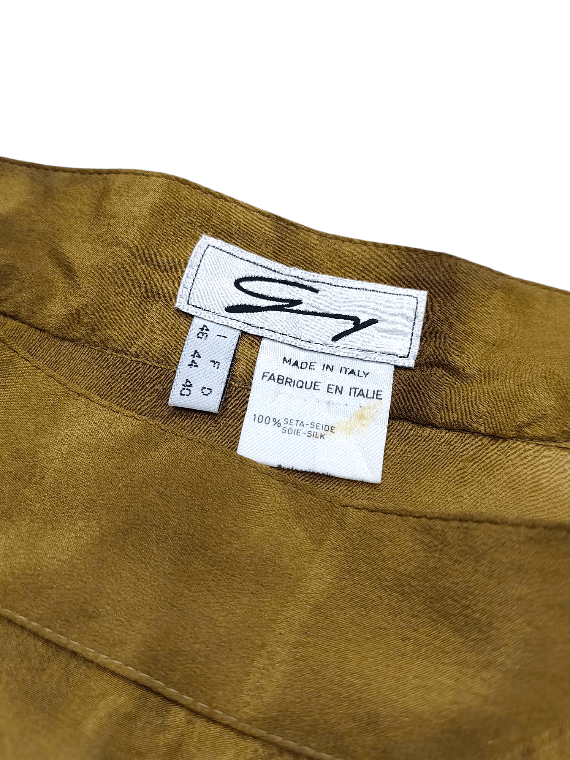 Versace RARE🔥Vtg Genny by Versace Piramid Desert Art Silk Size 30" / US 8 / IT 44 - 9 Thumbnail