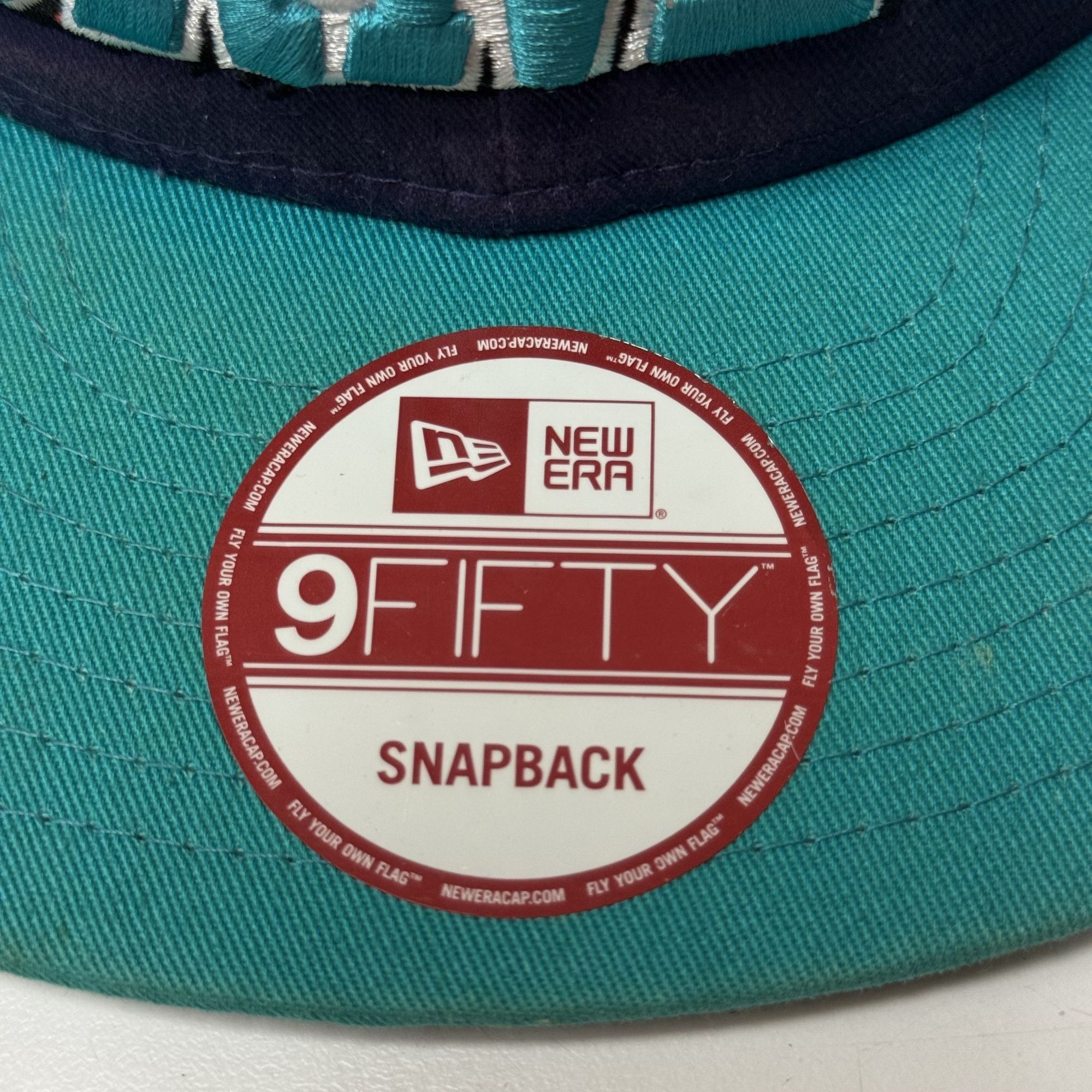New Era Vtg New Era CHARLOTTE HORNETS Hat FIFTY 9 Embroidered Cap Size ONE SIZE - 8 Thumbnail