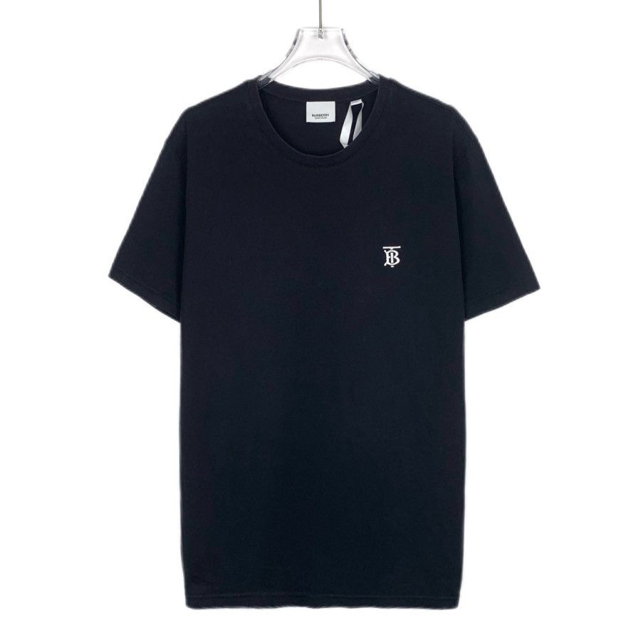 Burberry Burberry Black TB Embroidery Cotton Crew Neck T-shirt K26WX Size US XS / EU 42 / 0 - 1 Thumbnail
