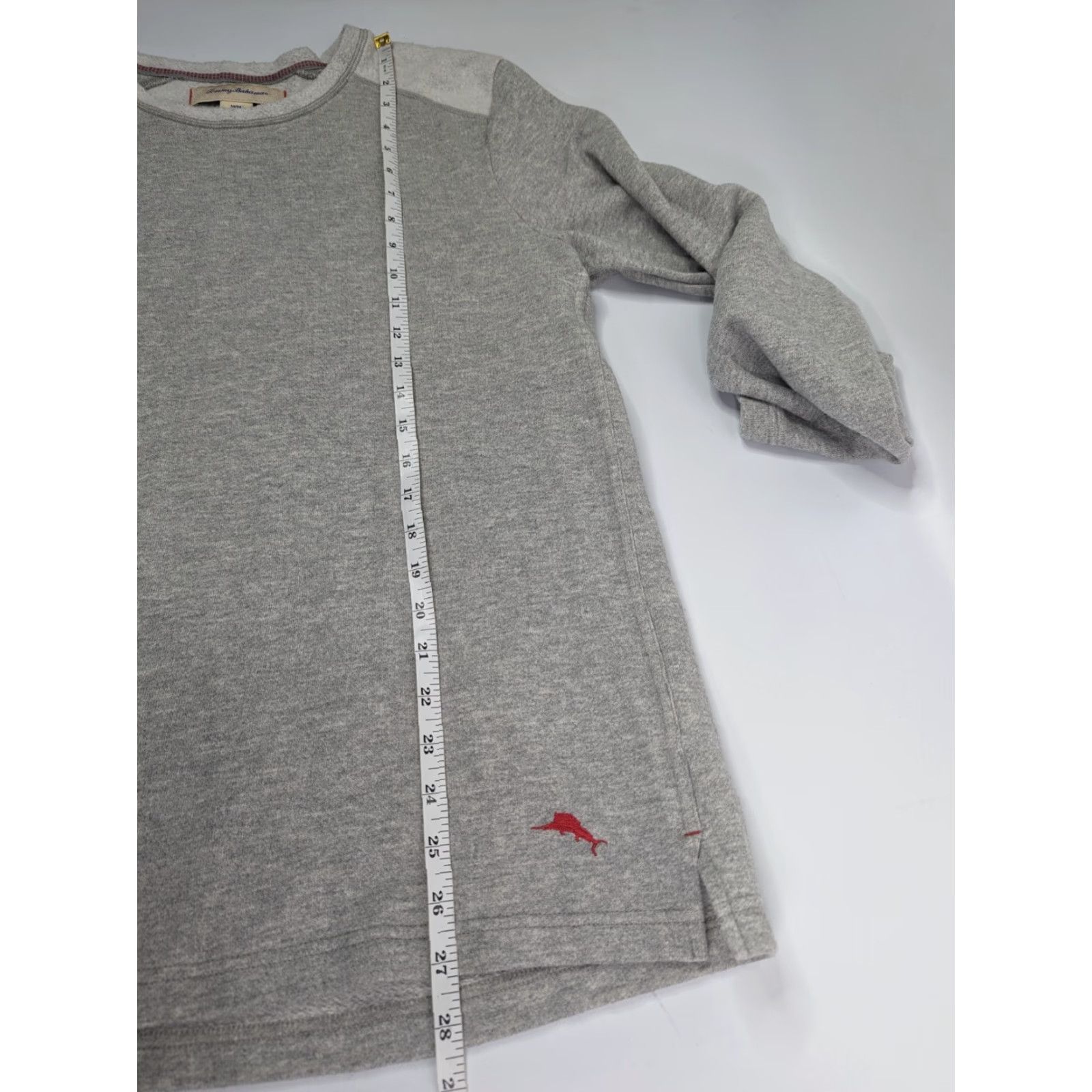 Tommy Bahama Tommy Bahama Sweatshirt Men M Grey Marlin Logo Fleece Pullover Crew Neck Size US M / EU 48-50 / 2 - 5 Thumbnail