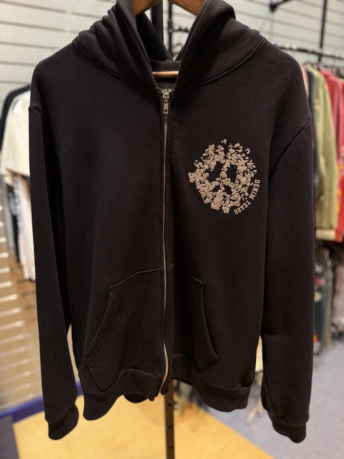 DENIM TEARS Size (XXL) Denim Tears Zip Up Hoodie Black Rare Size US XXL / EU 58 / 5 - 1 Thumbnail
