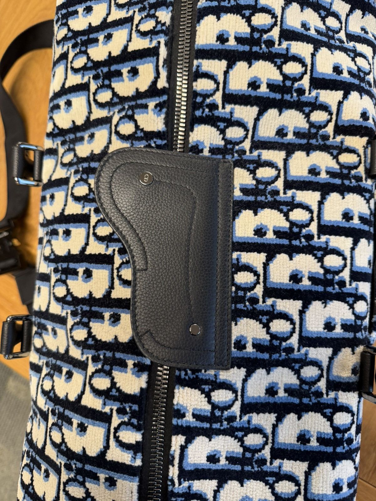 Christian Dior Monsieur Christian Dior Duffle Bag Large Blue Logo Rare Size ONE SIZE - 6 Thumbnail