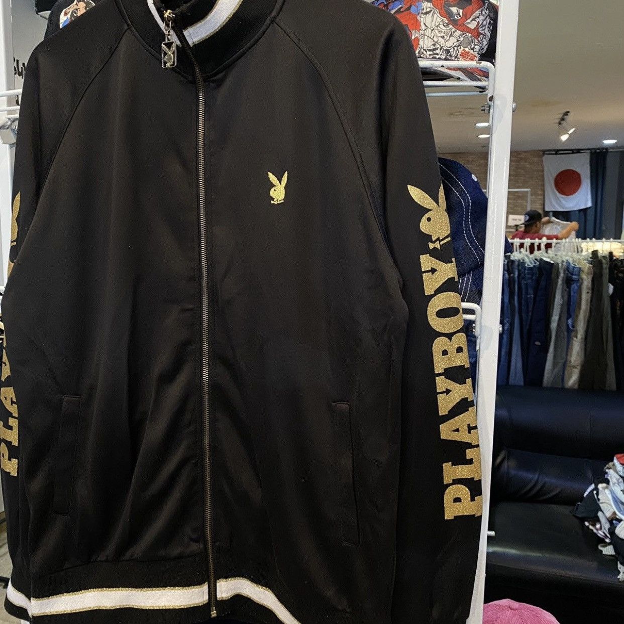 Playboy Playboy big bunny full zip sweatshirt sweater jacket Size US L / EU 52-54 / 3 - 6 Thumbnail