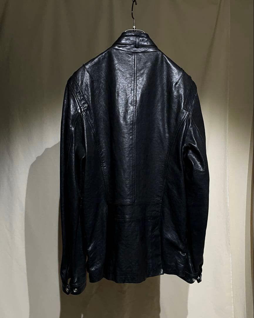 Neil Barrett Early 2000s Neil Barrett - Utility Goatskin Leather Jacket Size US L / EU 52-54 / 3 - 6 Thumbnail