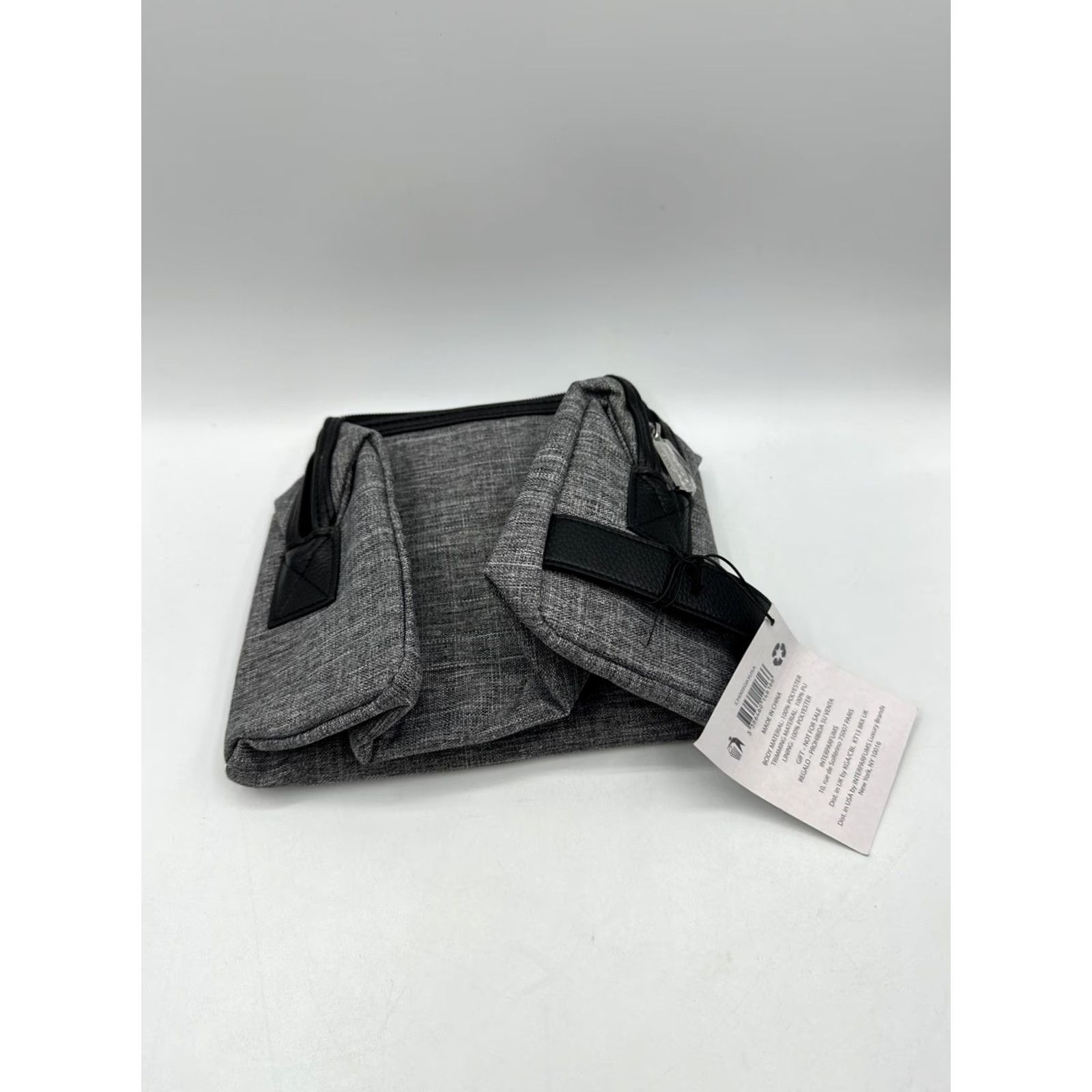 Jimmy Choo Jimmy Choo Parfums Pouch Toiletry Bag Gray Heather Cosmetic Case Travel Case Medium Zip Men Size ONE SIZE - 4 Thumbnail