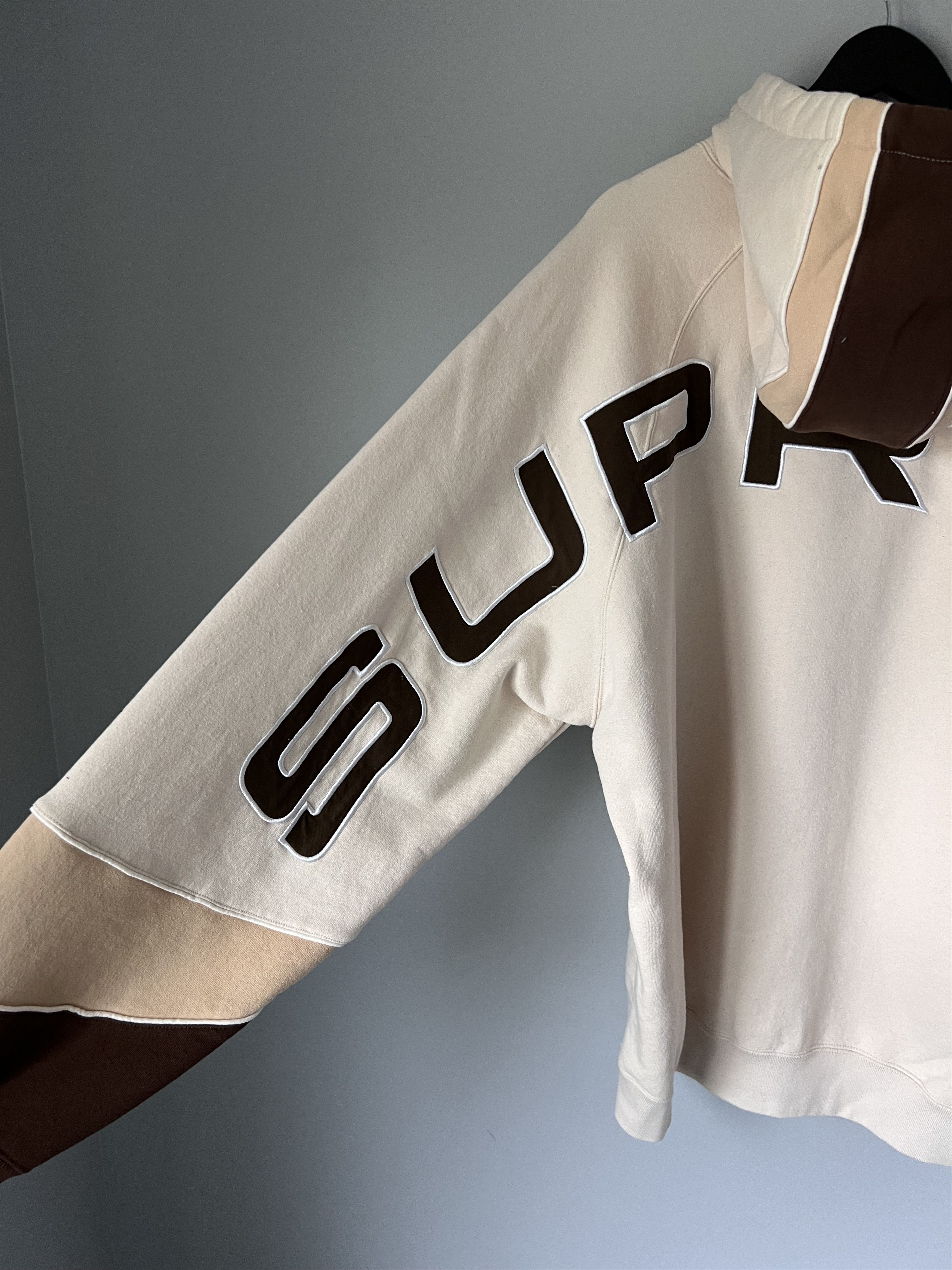 Supreme Supreme Paneled Hoodie in Natural Brown Size US XL / EU 56 / 4 - 1 Thumbnail