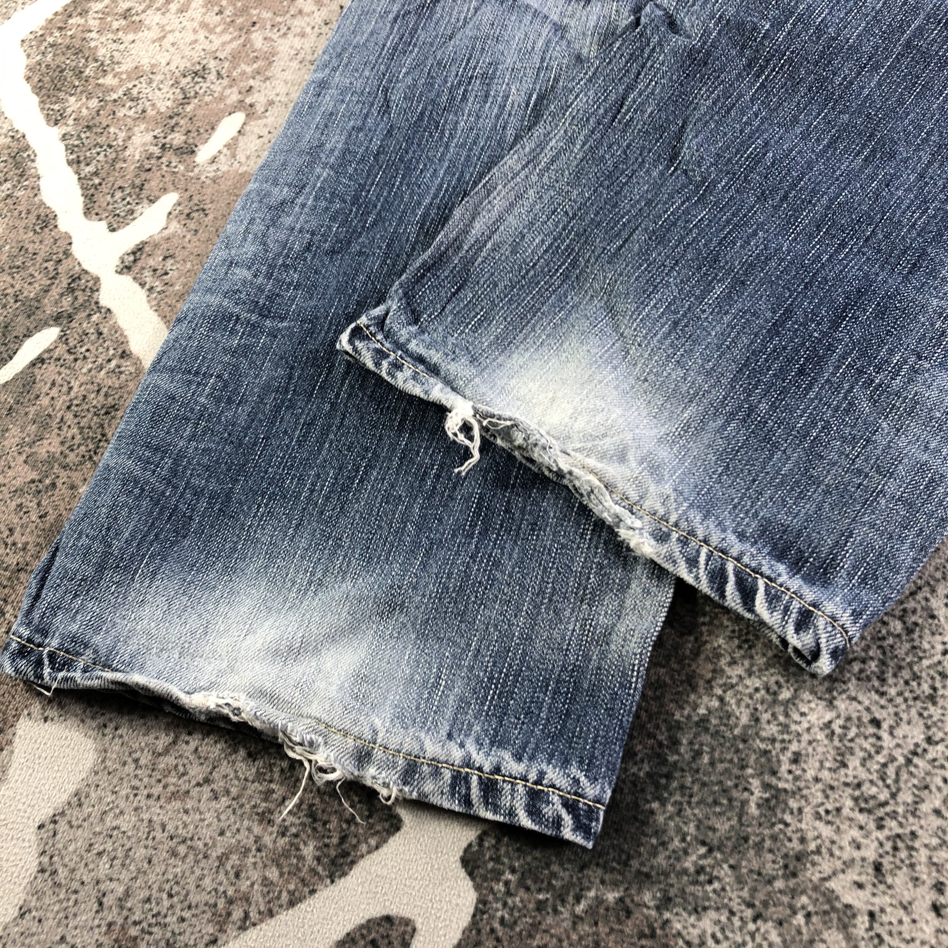 Edwin Vintage Edwin Blue Trip Jeans Distress Denim KJ3081 Size US 32 / EU 48 - 6 Thumbnail